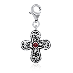 Cross Shaped Silver Charms CH-44